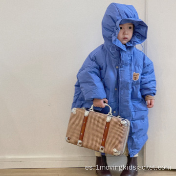 Nueva chaqueta de plumón para niños de longitud media